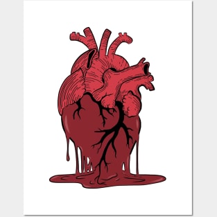 melting heart Posters and Art